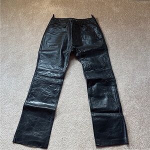 GAP Black Genuine Leather Pants